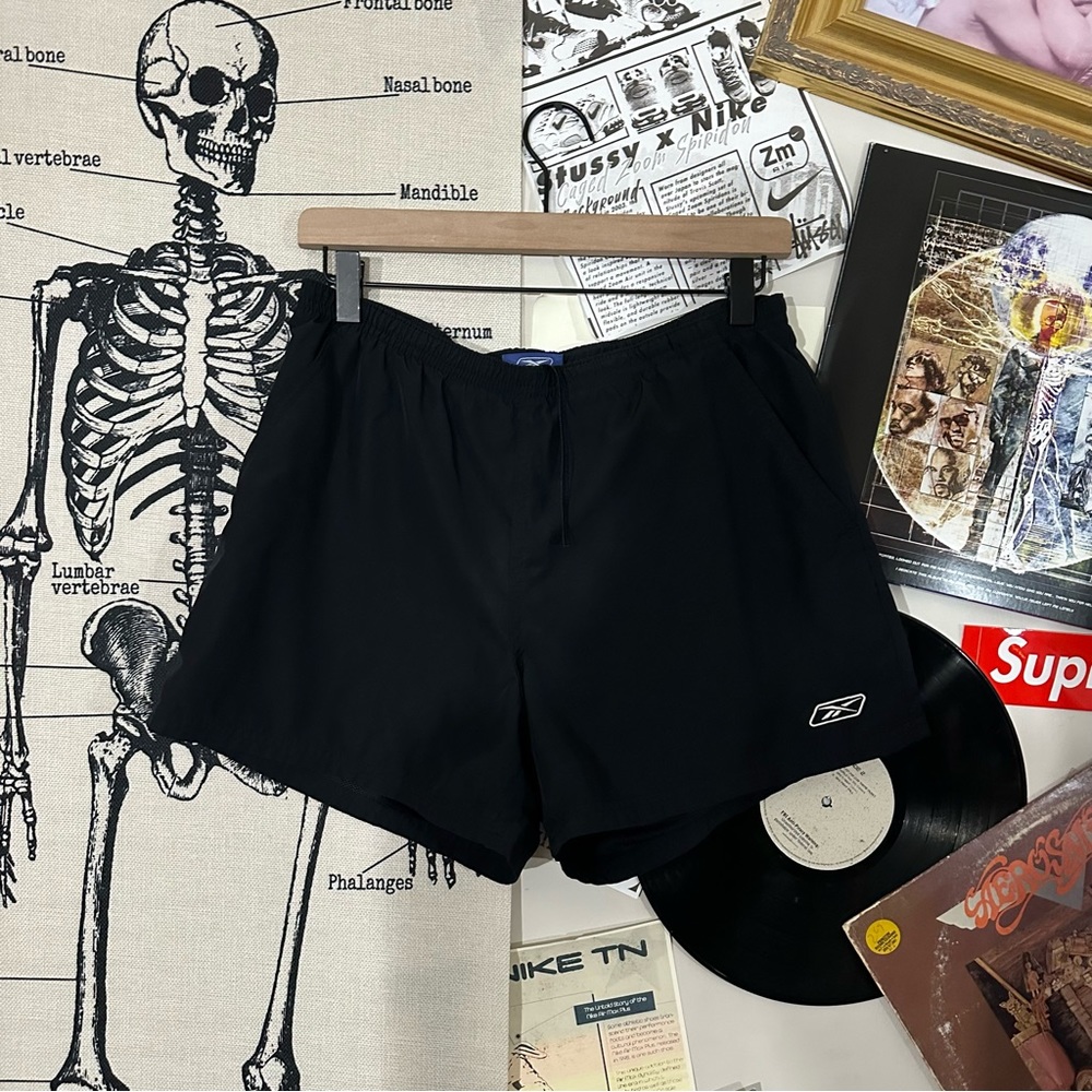 navy blue reebok shorts